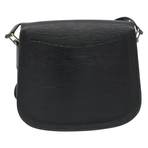 LOUIS VUITTON Epi Saint Cloud GM Shoulder Bag Black Noir M52192 LV Auth ep14912