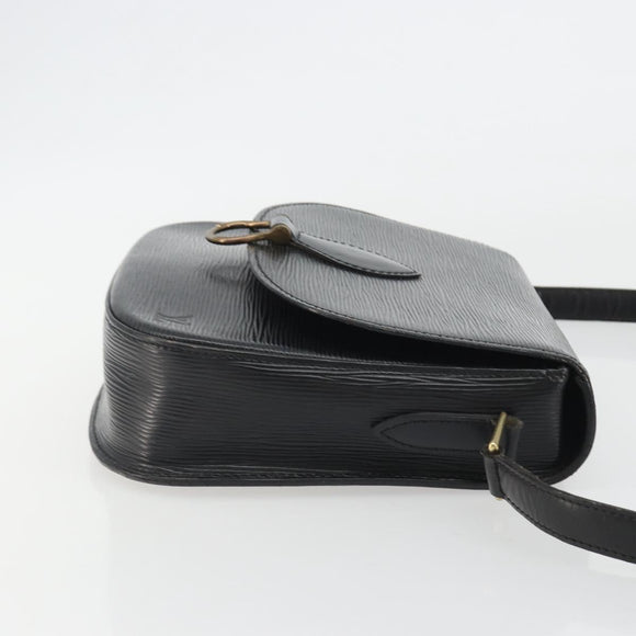 LOUIS VUITTON Epi Saint Cloud GM Shoulder Bag Black Noir M52192 LV Auth ep14912