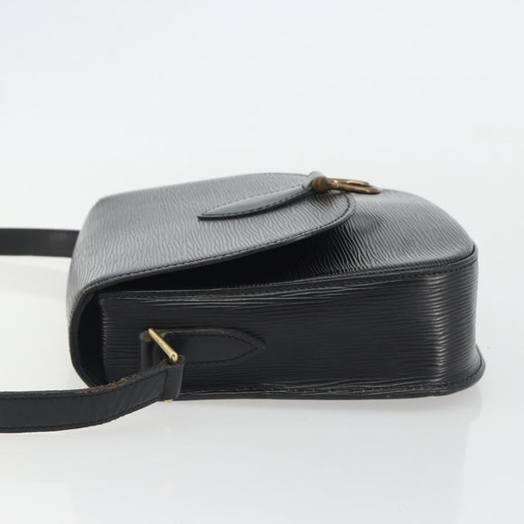 LOUIS VUITTON Epi Saint Cloud GM Shoulder Bag Black Noir M52192 LV Auth ep14912