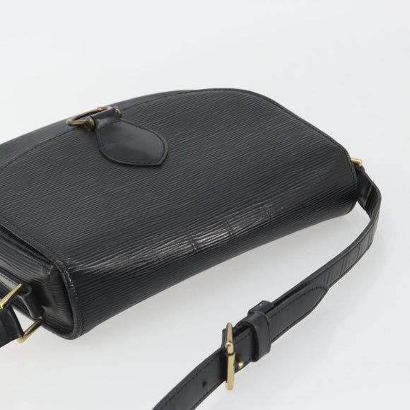 LOUIS VUITTON Epi Saint Cloud GM Shoulder Bag Black Noir M52192 LV Auth ep14912
