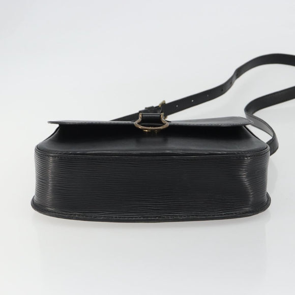 LOUIS VUITTON Epi Saint Cloud GM Shoulder Bag Black Noir M52192 LV Auth ep14912