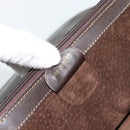 GUCCI Hand Bag Suede Brown Gold Auth ep14913-21