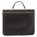 GUCCI Hand Bag Suede Brown Gold Auth ep14913-3