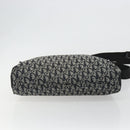 Christian Dior Trotter Canvas Schoudertas Marine Zilver Auth ep14914A-5