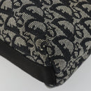 Christian Dior Trotter Canvas Schoudertas Marine Zilver Auth ep14914A-14