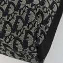 Christian Dior Trotter Canvas Schoudertas Marine Zilver Auth ep14914A-15