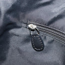 Christian Dior Trotter Canvas Schoudertas Marine Zilver Auth ep14914A-21