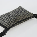 Christian Dior Trotter Canvas Schoudertas Marine Zilver Auth ep14914A-6