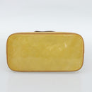 LOUIS VUITTON Monogram Vernis Houston Hand Bag Beige M91004 LV Auth ep14915-6
