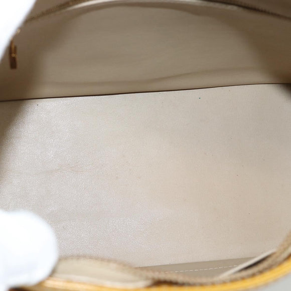 LOUIS VUITTON Monogram Vernis Houston Hand Bag Beige M91004 LV Auth ep14915
