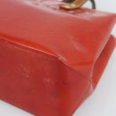 LOUIS VUITTON Monogram Vernis Reade PM Hand Bag Red Rouge M91088 LV Auth ep14916-14