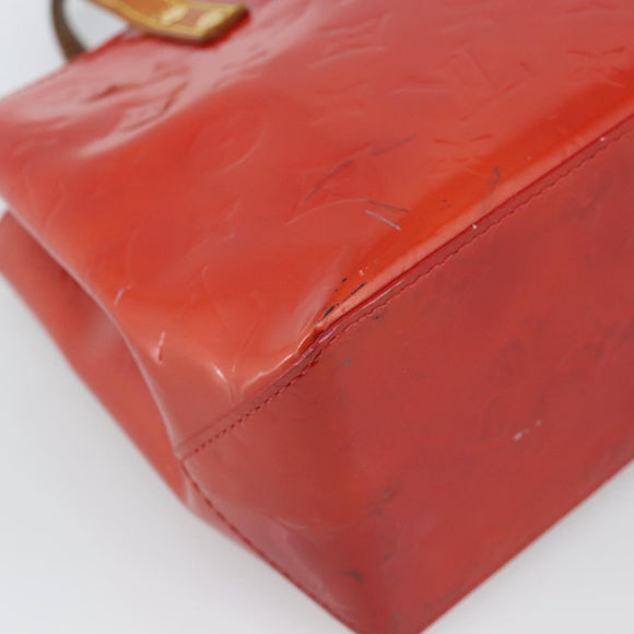 LOUIS VUITTON Monogram Vernis Reade PM Hand Bag Red Rouge M91088 LV Auth ep14916
