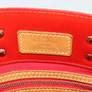 LOUIS VUITTON Monogram Vernis Reade PM Hand Bag Red Rouge M91088 LV Auth ep14916-10