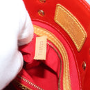 LOUIS VUITTON Monogram Vernis Reade PM Hand Bag Red Rouge M91088 LV Auth ep14916-12