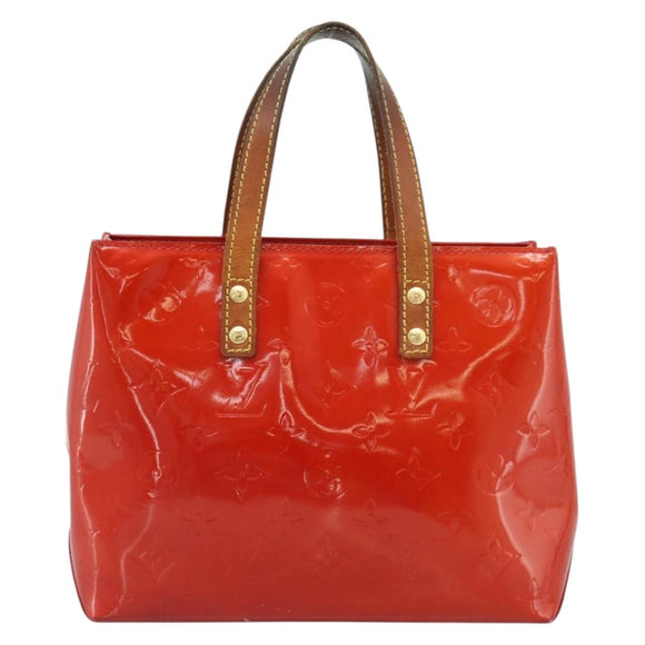 LOUIS VUITTON Monogram Vernis Reade PM Hand Bag Red Rouge M91088 LV Auth ep14916