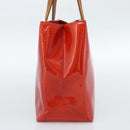 LOUIS VUITTON Monogram Vernis Reade PM Hand Bag Red Rouge M91088 LV Auth ep14916-3