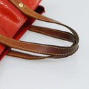 LOUIS VUITTON Monogram Vernis Reade PM Hand Bag Red Rouge M91088 LV Auth ep14916-7