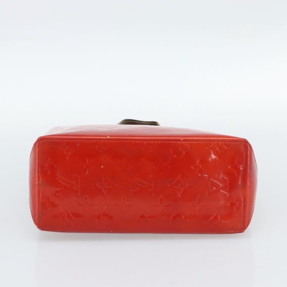 LOUIS VUITTON Monogram Vernis Reade PM Hand Bag Red Rouge M91088 LV Auth ep14916