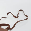 Burberrys Hand Bag Leather 2way Brown Gold Auth ep14918-15