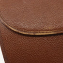 Burberrys Hand Bag Leather 2way Brown Gold Auth ep14918-10