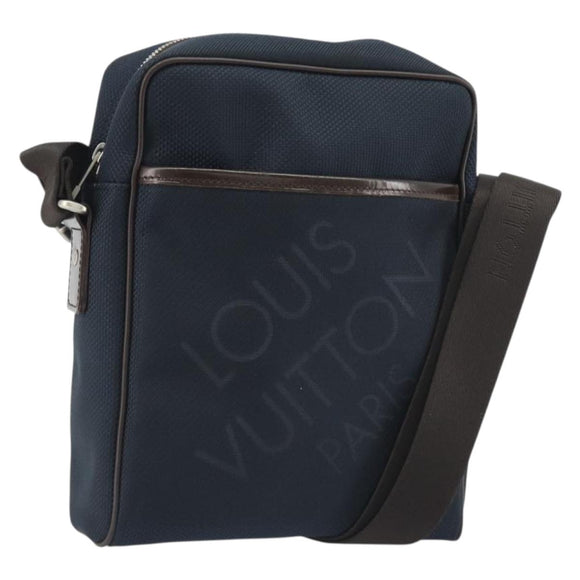 LOUIS VUITTON Damier Geant Citadan NM Shoulder Bag Navy N41437 LV Auth ep14919V