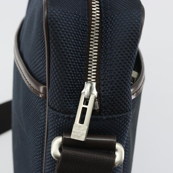 LOUIS VUITTON Damier Geant Citadan NM Shoulder Bag Navy N41437 LV Auth ep14919V