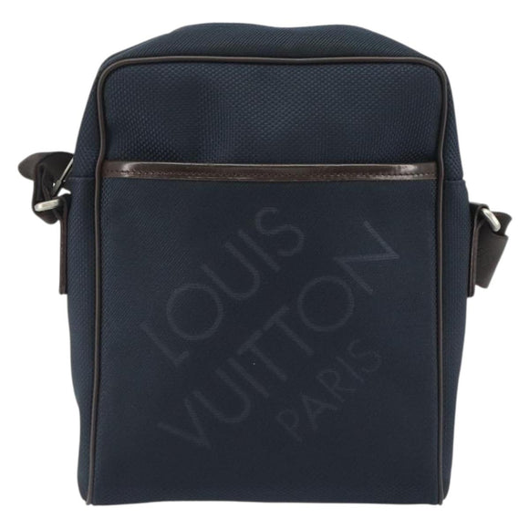 LOUIS VUITTON Damier Geant Citadan NM Shoulder Bag Navy N41437 LV Auth ep14919V