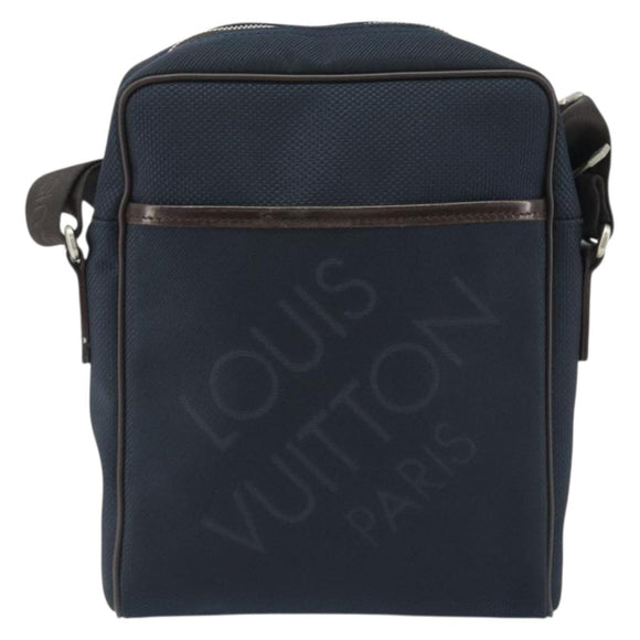 LOUIS VUITTON Damier Geant Citadan NM Shoulder Bag Navy N41437 LV Auth ep14919V