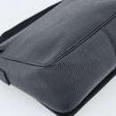 FENDI Shoulder Bag Leather Navy Silver Auth ep14920A-16
