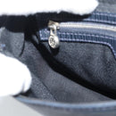 FENDI Shoulder Bag Leather Navy Silver Auth ep14920A-19