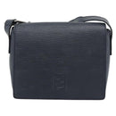 FENDI Shoulder Bag Leather Navy Silver Auth ep14920A-2