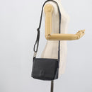 FENDI Shoulder Bag Leather Navy Silver Auth ep14920A-22