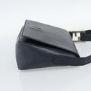 FENDI Shoulder Bag Leather Navy Silver Auth ep14920A-4
