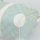 GUCCI GG Canvas Hand Bag Light Blue Gold 000 0851 Auth ep14922-15
