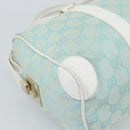 GUCCI GG Canvas Hand Bag Light Blue Gold 000 0851 Auth ep14922-16