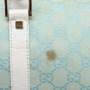 GUCCI GG Canvas Hand Bag Light Blue Gold 000 0851 Auth ep14922-10