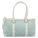 GUCCI GG Canvas Hand Bag Light Blue Gold 000 0851 Auth ep14922-13