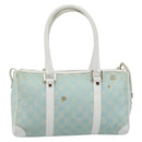 GUCCI GG Canvas Hand Bag Light Blue Gold 000 0851 Auth ep14922-2