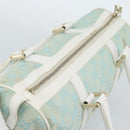 GUCCI GG Canvas Hand Bag Light Blue Gold 000 0851 Auth ep14922-6