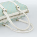GUCCI GG Canvas Hand Bag Light Blue Gold 000 0851 Auth ep14922-7