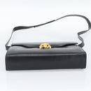 GUCCI Shoulder Bag Leather Black Gold 004 33 0450 Auth ep14923-5
