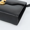 GUCCI Shoulder Bag Leather Black Gold 004 33 0450 Auth ep14923-10