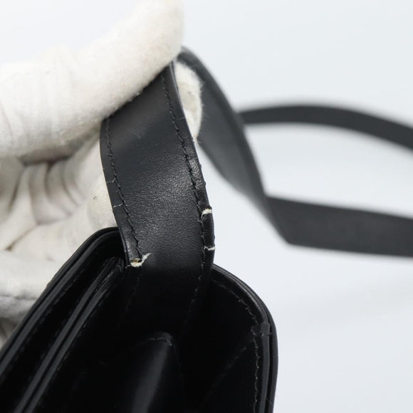 GUCCI Shoulder Bag Leather Black Gold 004 33 0450 Auth ep14923