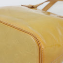 LOUIS VUITTON Monogram Vernis Houston Hand Bag Beige M91004 LV Auth ep14929A-9