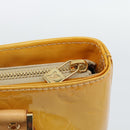 LOUIS VUITTON Monogram Vernis Houston Hand Bag Beige M91004 LV Auth ep14929A-17