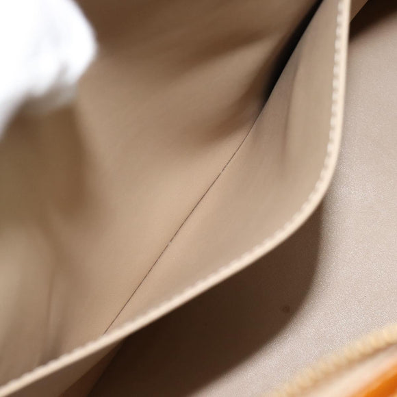 LOUIS VUITTON Monogram Vernis Houston Hand Bag Beige M91004 LV Auth ep14929A