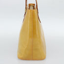 LOUIS VUITTON Monogram Vernis Houston Hand Bag Beige M91004 LV Auth ep14929A-4