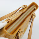 LOUIS VUITTON Monogram Vernis Houston Hand Bag Beige M91004 LV Auth ep14929A-6