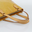 LOUIS VUITTON Monogram Vernis Houston Hand Bag Beige M91004 LV Auth ep14929A-7