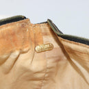 FENDI Zucca Canvas Pouch Black Brown Auth ep14930-10